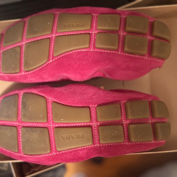 Authentic Prada Pink Loafers/ Flats In Box - Picture 6 of 9